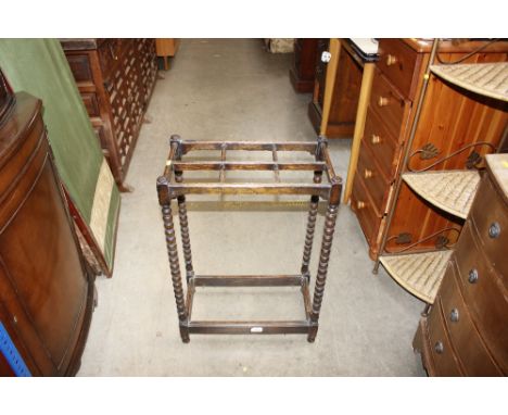 An oak six division stick stand - AF