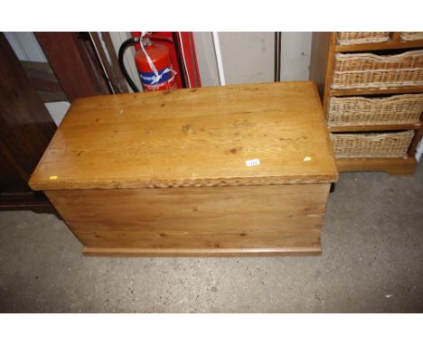 A stripped pine trunk