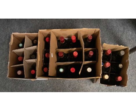 Mixed Bordeaux Wines: 22 x red, 1x white, together with a bottle of Shweppes Finest Orange Wine (24 bottles)2000 Margaux, 198