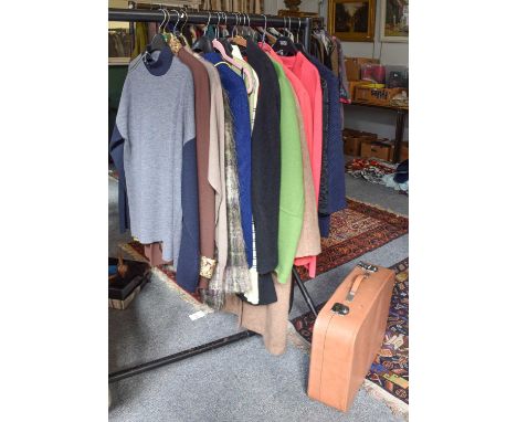 Assorted 20th Century Costume comprising wool separates, jackets, dresses etc, including the labels Jaeger, John Smedley, Lou