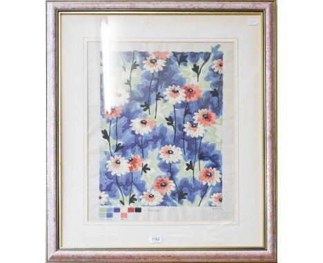 Three Early 20th Century Kent &amp; Dawes London Original Framed Wallpaper Watercolour Designs on Paper, comprising a large f