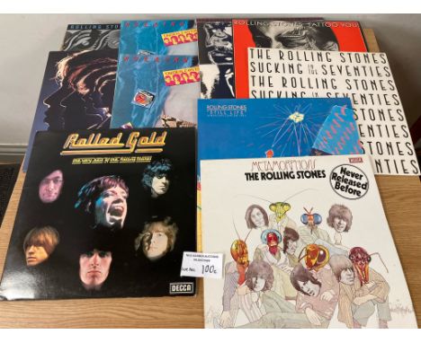 Records: 10x Rolling Stones albums in Excellent condition.