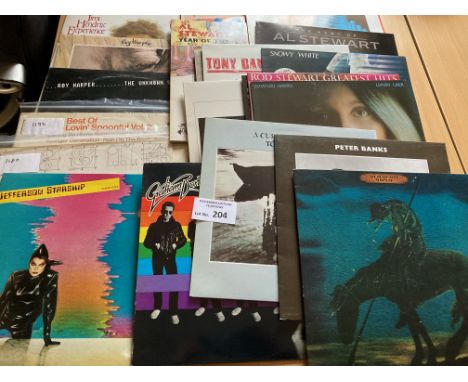 Records: Collection of Classic Rock albums including Jimi Hendrix, Roy Harper, Jefferson Starship, etc.; (25).