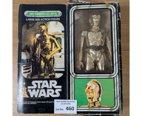 Diecast; Vintage Toys: Denys Fisher See-Threepio/C-3PO Large Size Action Figure within original box; box significantly damage