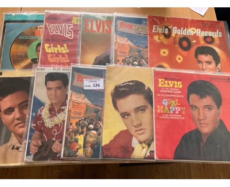 Records: 10x original issue Elvis Presley albums, in Excellent condition.