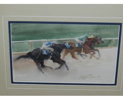 James L.Crow (20th Century British School), 'Going to the Whip', watercolour, signed and dated 85 lower right. H.16.5cm W.27.