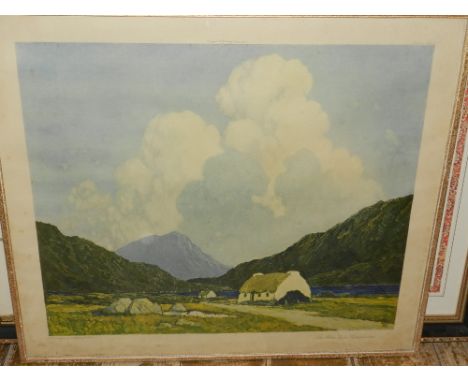 After Paul Henry R.H.A. (1877-1958), 'The Blue Lake Connemara', lithograph on paper. H.44cm W.53cm 
