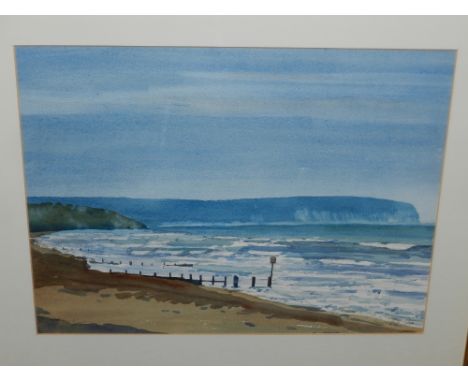 Ronald Scott Thorn (Ronald Wilkinson) (20th century British School), 'A Dorset Coast at Winter', watercolour, signed, gallery