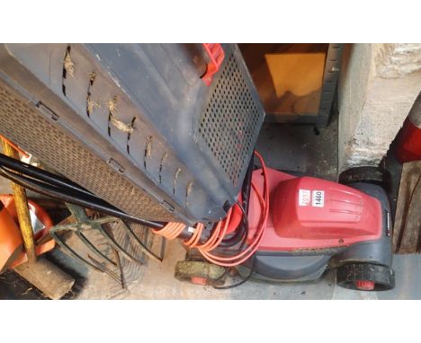 Collection of mixed gardening tools including electric mower and strimmer etc. Not available for in-house P&P, contact Paul O