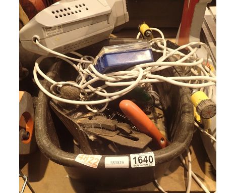 Box of mixed workshop tools including planes. Not available for in-house P&amp;P, contact Paul O'Hea at Mailboxes on 01925 65