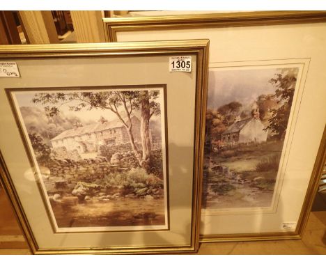 Two signed limited edition prints by Judy Boyes; Midsummer at Sandwich and After Rain at Torridon, 45 x 56 cm H (including fr