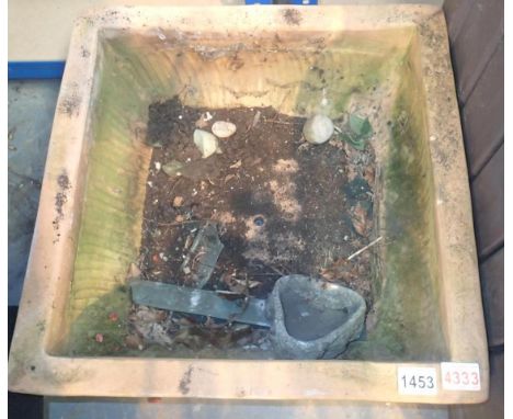 A large terracotta planter. Not available for in-house P&amp;P, contact Paul O'Hea at Mailboxes on 01925 659133 