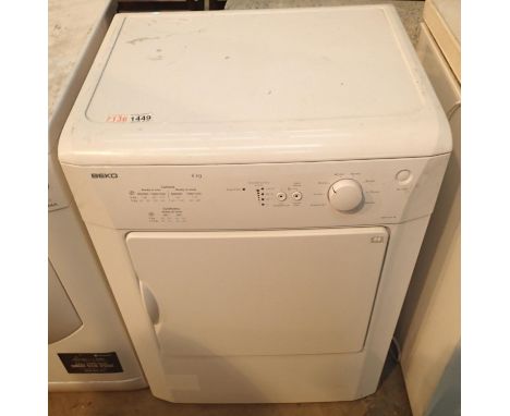 Beko 6kg tumble dryer. Not available for in-house P&P, contact Paul O'Hea at Mailboxes on 01925 659133Condition Report: All e