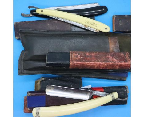 Collection of vintage cut throat razors. P&amp;P Group 1 (£14+VAT for the first lot and £1+VAT for subsequent lots) 