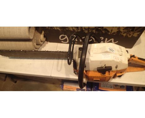 Husqvarna petrol chainsaw. Not available for in-house P&amp;P, contact Paul O'Hea at Mailboxes on 01925 659133 
