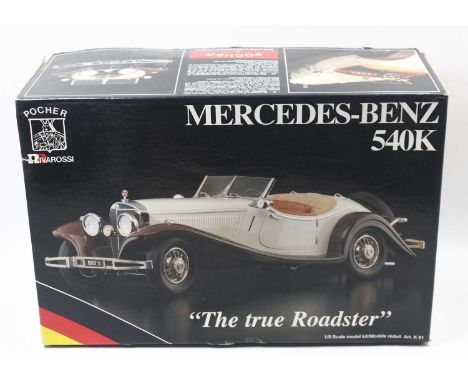Pocher K91 Factory Sealed kit for a 1/8th scale Mercedes Benz 540K 'The True Roadster', as issued in original box  