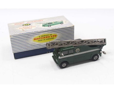 A Dinky SuperToys No. 969 BBC TV extending mast vehicle comprising green body with silver ladder (unstrung but the string pre