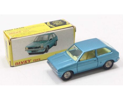 Spanish Dinky Toys Ref No.011541 Ford Fiesta Comprising metallic blue body with cream interior and silver hubs, housed in a p