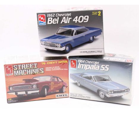 AMT/ERTL 1.25 scale Chevy Hardtop kits, 8716 1962 Chevrolet Bel Air 409 V8 Hardtop 2 in 1, 6564 1964 Chevrolet Impala SS V8 H