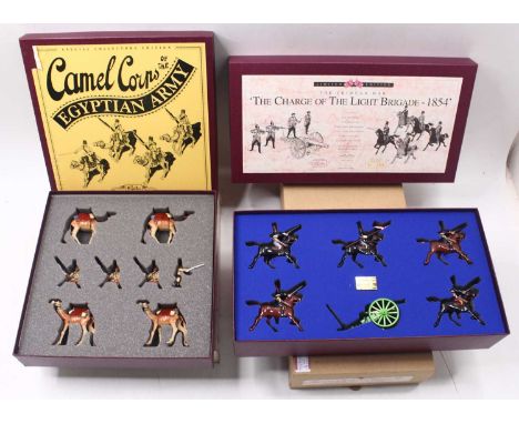 Two Britain's lead figure boxed sets, including a Crimean War "The Charge of the Light Brigade -1854" pack with the original 