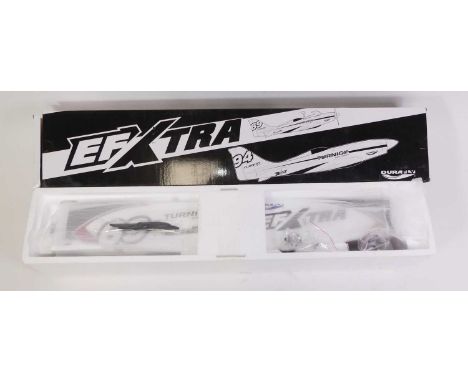 A radio controlled battery powered plastic and foam group of two aircraft kits to include Multiplex No.214233 Blizzard togeth