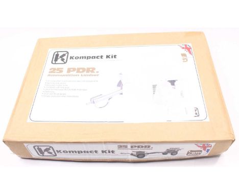 Kompact Kits/ Armortek 1/6 scale aluminium and steel Limber for 25-pounder Field gun Kit, unstarted example in an original bo