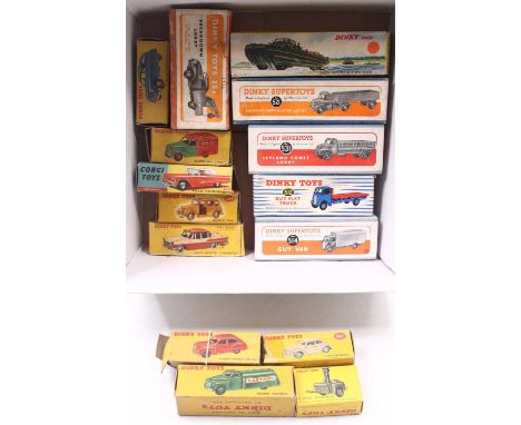 Dinky/Corgi Toys quantity of empty boxes to include; No.181 Volkswagen, No.521 Bedford Articulated Lorry, No.161 Austin Somer