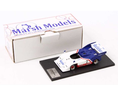 A Marsh Models No. MM243 (M2) 1/43 scale factory hand built model of a Redlefsen Porsche 917/10 race car, as driven by Kauhse