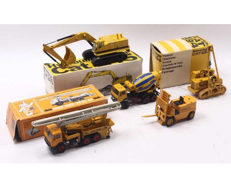 Conrad/NZG and similar quantity of Earth Moving and Construction related, mixed scales, boxed and loose diecast to include; N