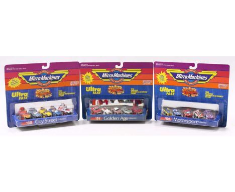 Galoob Micro Machine Scale Miniature Sets, 1st issue Mid-Late 1980’s, Classics collection (5 cars), #51 Golden Age collection