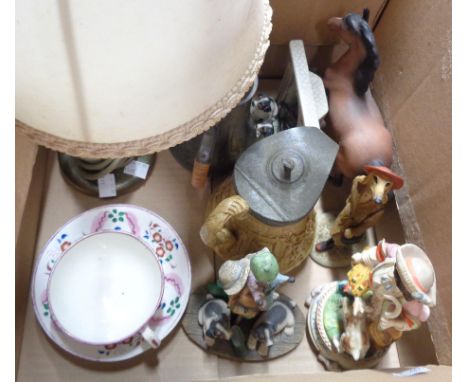 A box containing a quantity of assorted ceramic and other collectable items including Robert Harrop Designs Country Companion