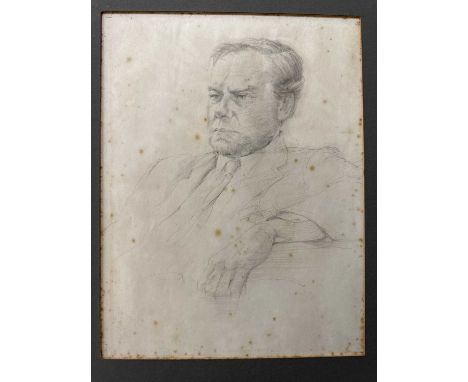 James Allardyce. Pencil sketch, Derek Inwood, circa 1980 , labelled verso, unframed,
