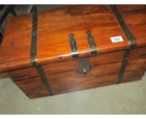 A good quality wooden trunk.