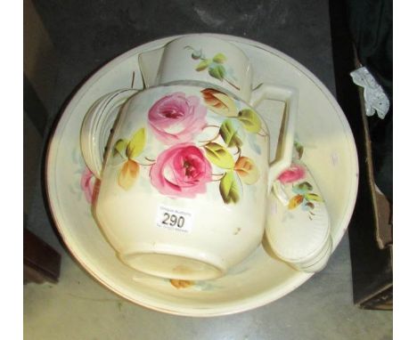 A jug and basin set.