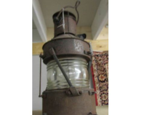 An old ship's lamp.