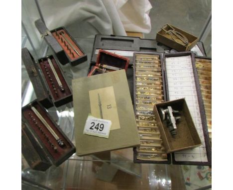 A collection of vintage scientific tools etc.,