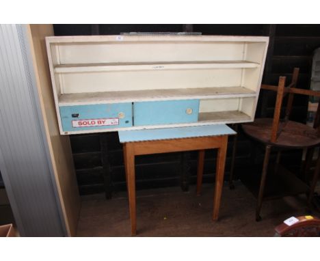 A Fleetway kitchen cabinet and a formica kitchen table