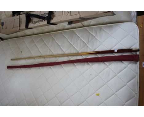A snooker cue in slip