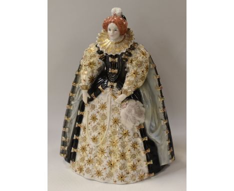 A ROYAL WORCESTER FIGURE OF ELIZABETH I a limited edition of 1368/4500 for Compton & Woodhouse