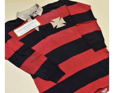 AN ABERAVON & NEATH RUGBY UNION JERSEY ASSUMED MATCH WORN V NEW ZEALAND 1963, played at Port Talbot, November 2nd and where N