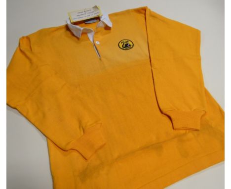 A WESTERN AUSTRALIA RUGBY UNION JERSEY bearing squad No.19 and interior label for Silver Fleece, accompanying card reads 'Pre