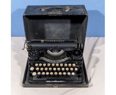 A vintage Underwood typewriter