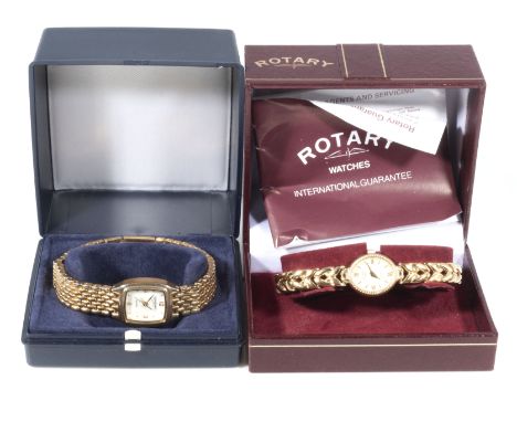 Two lady's wrist watches, Constant and Rotary