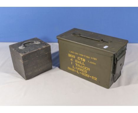 Two ammunition boxes
