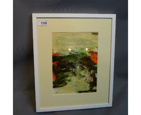 After Zao Wou Ki, Untitled, lithograph 1978, from Poligrafa XV Anos, published by Ediciones Poligrafa, S.A., Barcelona, 25 x 