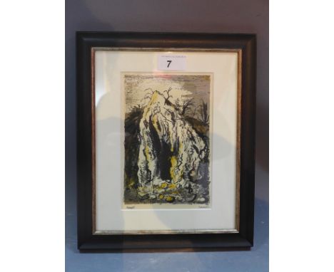 After John Piper, a lithograph titled 'Easegill, Lancashire'. 