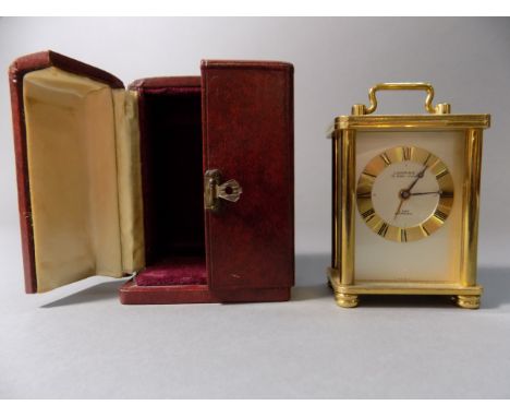 Miniature Cased Carriage Clock - Looping, 15 Jewel