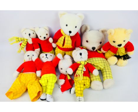 Golden Bear Products - Pedigree - Other - A loose group of Rupert the Bear soft / plush toys and novelty items in a variety o