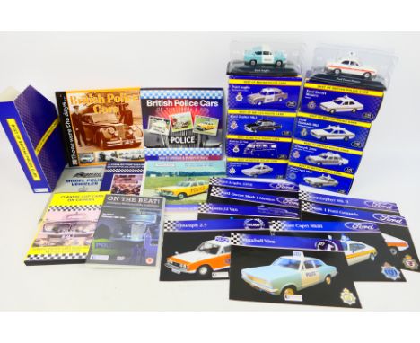 Atlas Editions - Diecast - Eight diecast vehicles in 1/43 scale from the Best of British Police Range including Ford Capri Mk