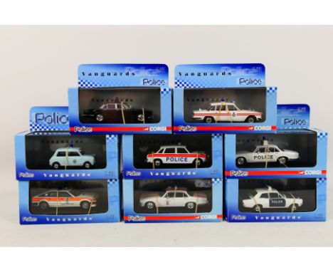 Vanguards - Corgi - Diecast - Eight Limited Edition diecast vehicles in 1/43 scale from the Police Collection Range to includ